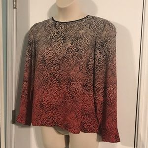 Vince Camuto Animal Print Blouse